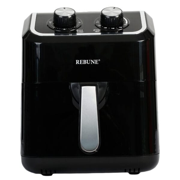 Rebune Air Fryer, 5L capacity, 1800W power. Enjoy healthy food with perfect crispiness